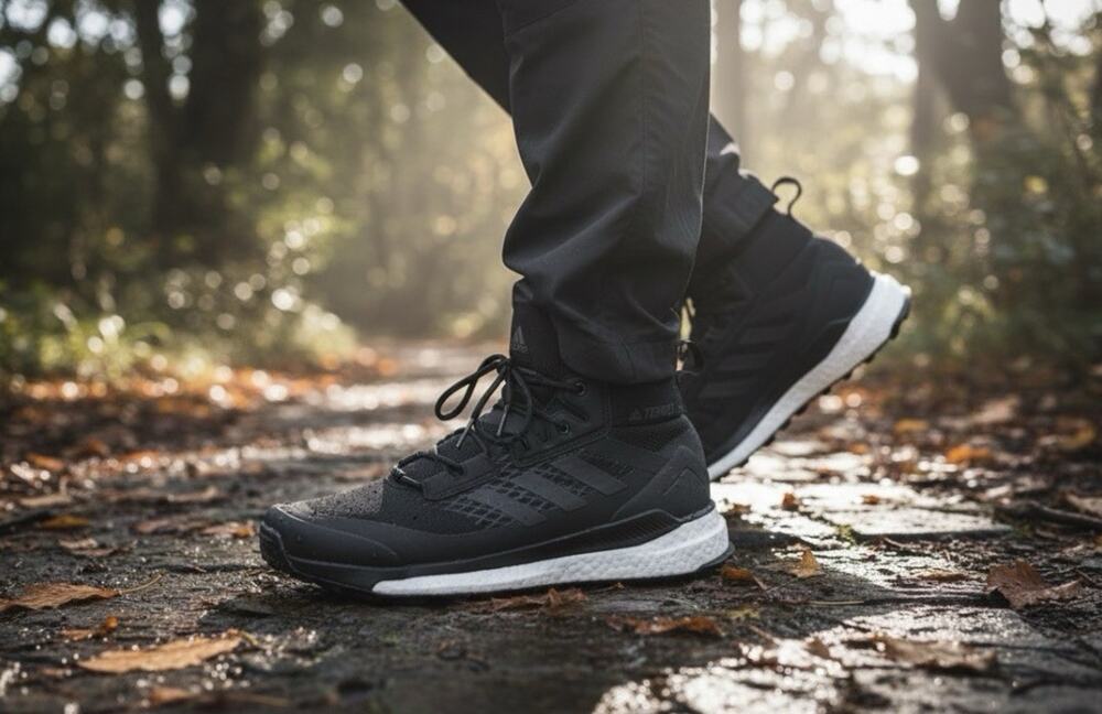 Adidas Terrex Free Hiker Boots Black Carbon Mens 13 UltraBoost New Fast Ship